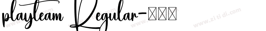 playteam Regular字体转换